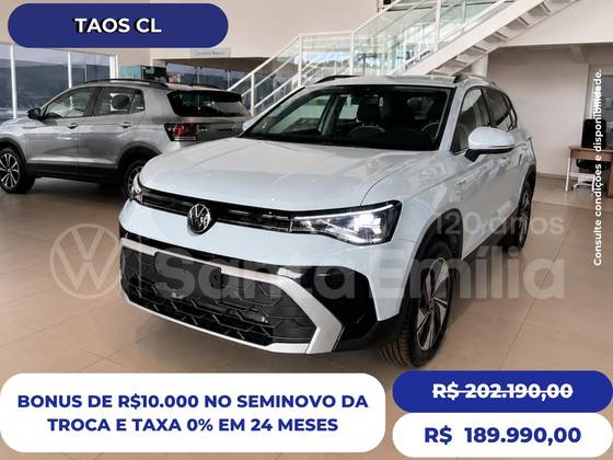 VOLKSWAGEN TAOS 1.4 250 TSI TOTAL FLEX COMFORTLINE AUTOMÁTICO VOLKSWAGEN TAOS 1.4 250 TSI TOTAL FLEX COMFORTLINE AUTOMÁTICO
